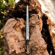 Anduril Sword of Elendil King Aragorn Narsil Hobbit LOTR Damascus Steel Battle