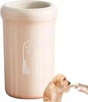 Paw Washer - Dirty Foot Washing Cup | Portable Soft Bristle & Detachable Paw Washer for Small/Medium/Large Breeds Daily Grooming, Post-Walk Cleaning