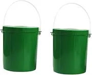 Totority 2pcs Breathable Lures Buckets Portable Fishing Bait Box with Ventilation for Live Bait Storage Durable Fishing Tool for and Bloodworms