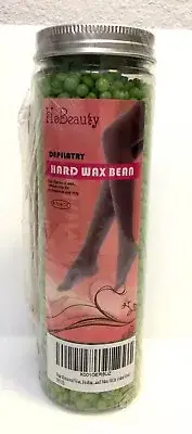 14 Oz Hard Wax Beans +15pcs Wax Spatulas Stripless and Painless Depilatory Hard