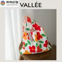 在飛比找Yahoo!奇摩拍賣優惠-VALLEE✨女包✨新款質感日式泫雅風手提布袋手提包手機套結