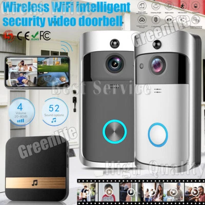 Wireless WiFi Video Smart Doorbell Phone Door Ring Intercom Camera Security Bell