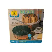 Vintage Nordic Ware Burnt Orange Ombre Bundt Pan 12 Cup Unused in Box EUC