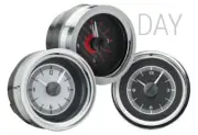Dakota Digital 51-52 Chevy Silver Clock w/White LED For VHXVLC-51C-S-W (for: Chevrolet)