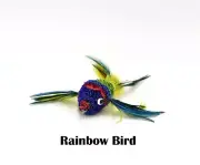 Litterboy Pets Rainbow Bird Attachments - Fits Popular Rods / Wands Cat Toy