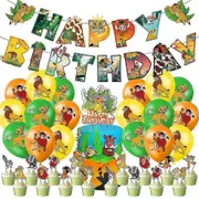The Lion King Disney Theme Birthday Decorations Party Supplies Banner Balloons Cake Toppers Set Jungle Lion Party Decor For Kids
