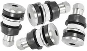 Aeroflow Bolt In Wheel Valve Stems 4 Pack Chrome 7/16" 5/8" Holes - AF3060-0000