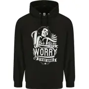 If Bob Tells Me Not to Worry Reggae Music Childrens Kids Hoodie