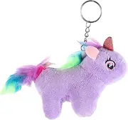 WHAMVOX Adorable Plush Unicorn Keychain Soft Toy Pendant for Party Decorations Teen Girls