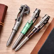 EDC Titanium Pocket Mechanical Ball Pen Tools Business Office Signature Pen