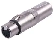 NEUTRIK - XLR DMX Adaptor, 5 Pin Socket to 3 Pin Plug
