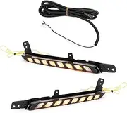 BTRWEDOW Fog Lights Daytime Running Light Front Left Right Turn Signal Lamp Replacement Compatible for Hilux Revo 2020-2022
