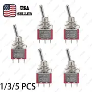 Guitar or AMP DPDT 3 Way ON ON ON Toggle Switch Sealed Mini Toggle Set of 1/3/5