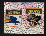 1995 AFL SELECT FOIL STICKER - CROWS EMBLEM & MASCOT
