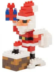 Nanoblocks Santa Claus On The Chimney Christmas Toy - NBC_127 160 Piece