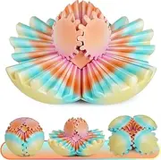 Multicoloured Gear Ball Fidget Toy 3D Printed Sphere Stress Relief Anxiety Block Spinner Gifts for Adults Kids Office Desk Christmas Easter Birthday (Sunset Mirage, 3.3")