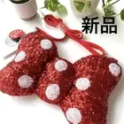 m24S Disneyland Minnie Sequin Shoulder Bag Ribbon Style New with Tag