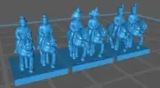 Austrian General and Colonels - 6mm Minis
