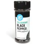 Amazon Brand Happy Belly Tellicherry Black Pepper Whole Peppercorn, 3.5 Oz