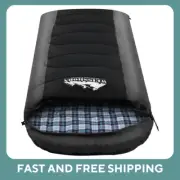 NEW Single Sleeping Bag for Adults Camping XL Size Sleeping Bag for All Season