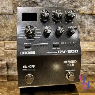 BOSS RV-200 Reverb 效果器 rv200 Pedal 空間 殘響 台灣 公司貨 五年 (10折)