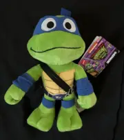 Teenage Mutant Ninja Turtles Mayhem Leonardo Plush 8” Nickleodeon 2023 TMNT HTF