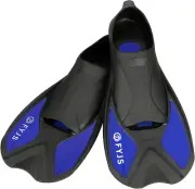 Short Swim Fins, Travel Size Diving Flippers with Mesh Carrying Bag for Adult Me