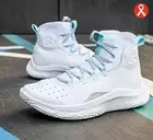 Size 10.5 - Under Armour Curry 4 FloTro 2025 White/Stream/Metallic Silver 103