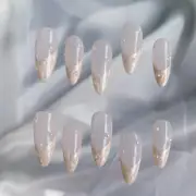 Shell Glow Fairy French Nails