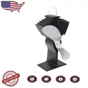 175 CFM Classic Wood Stove Fan - Heat Powered, 9" Aluminum Blades, Nickel Finish