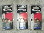Masterlock 3 Pack Bundle 1-1/8 Laminated Steel Padlock 7KAD