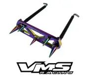 VMS RACING NEOCHROME SPIKED BATTERY TIE DOWN BRACKET BRACE KIT W/ RODS FOR ACURA
