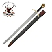 Templar Knight Sword 440/c Stainless steel Mirror Polish Christmas Gift for him.