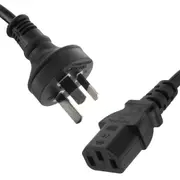 AU 3 Pin to IEC "Kettle Cord" Plug Australian 240V Power Cable Lead Cord