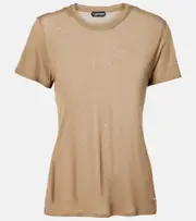 [Tom Ford] Tom Ford Bamboo jersey T-shirt UK 12 beige