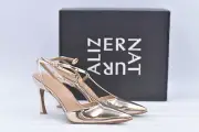 Women's Naturalizer Astrid T-Strap Heels in Rose Gold Size 10.5