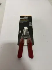 KLEIN TOOLS WIRE STRIPPERS / CUTTERS -- RED HANDLE -- 11046