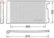 Air Con Condenser fits CITROEN NEMO AA 1.4 2008 on TU3A AC Conditioning Denso
