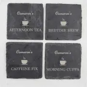 On Scheduled Slate Coasters
