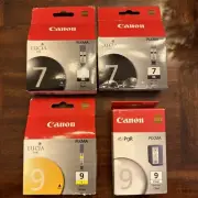 Genuine Canon Cartridges for PIXMA Printer, PGI-9 (2), PGI-Clear, PGI-Y