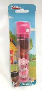 Kid's Disney Doc McStuffins & Lambchops Pink 5.75" Flashlight-Brand New!
