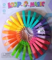 Rainbow Spring Fidget Loop O Magic Coil Spring Sensory Stress Plastic Toy Create