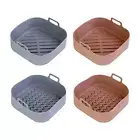 Air Fryer Silicone Pot Durable Baking Tray Silicone Air Fryer Liner for Oven