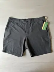 Travis Mathew Men's Size 38 Bermuda Golf Shorts Eco Collection Black 1MY308 NWT