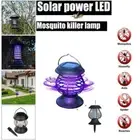 Mosquito Killer Lamp Insect Catcher Solar Powered Light Fly Bug Zapper Trap