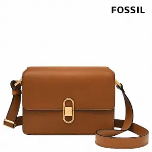 【FOSSIL 官方旗艦館】Avondale 真皮翻蓋側背小包-黑色 ZB1860001