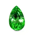 1.2 Cts | natural loose" Tsavorite Garnet | Vivid Green | Pear Shape | Step cut