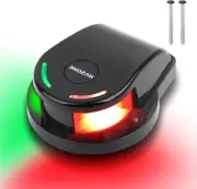 LED Boat Navigation Lights, IP67 Waterproof, (Black)