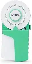 Motex Embossing Label Maker, Labeling Tool, Old School Label Maker, for Manual Label Embossing- E-303, (2 Wheels &1 Refill Tape Included, Ready to use) (Salt Mint)