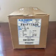 A.O. Smith F48B17A05, 1/2 HP, 1100 RPM, 1PH, 60HZ, 200-230 VAC Reversible Motor